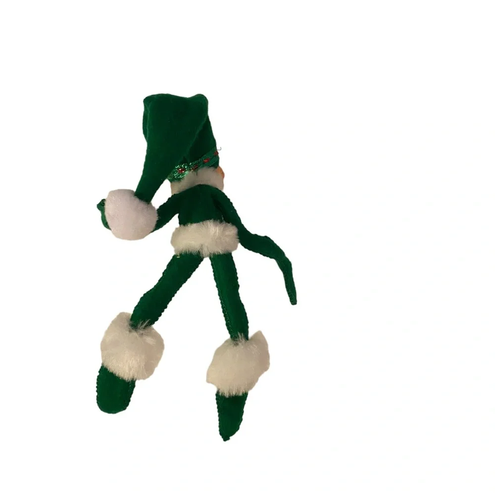 Annalee 5” Green Ribbon Elf